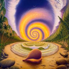 Snail logic - Mark Henson. Vida de la luna, del caracol, del agua, de la arena, de las nubes...